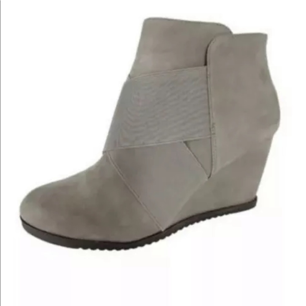 Kenneth Cole gentle souls two for Dawn wedge strap booties suede ankle boots